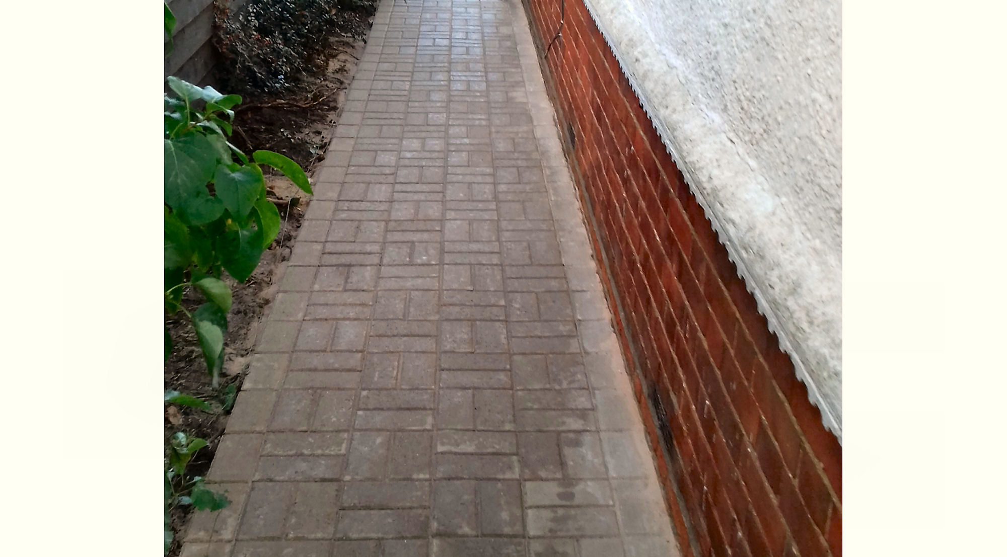 A block paving installation