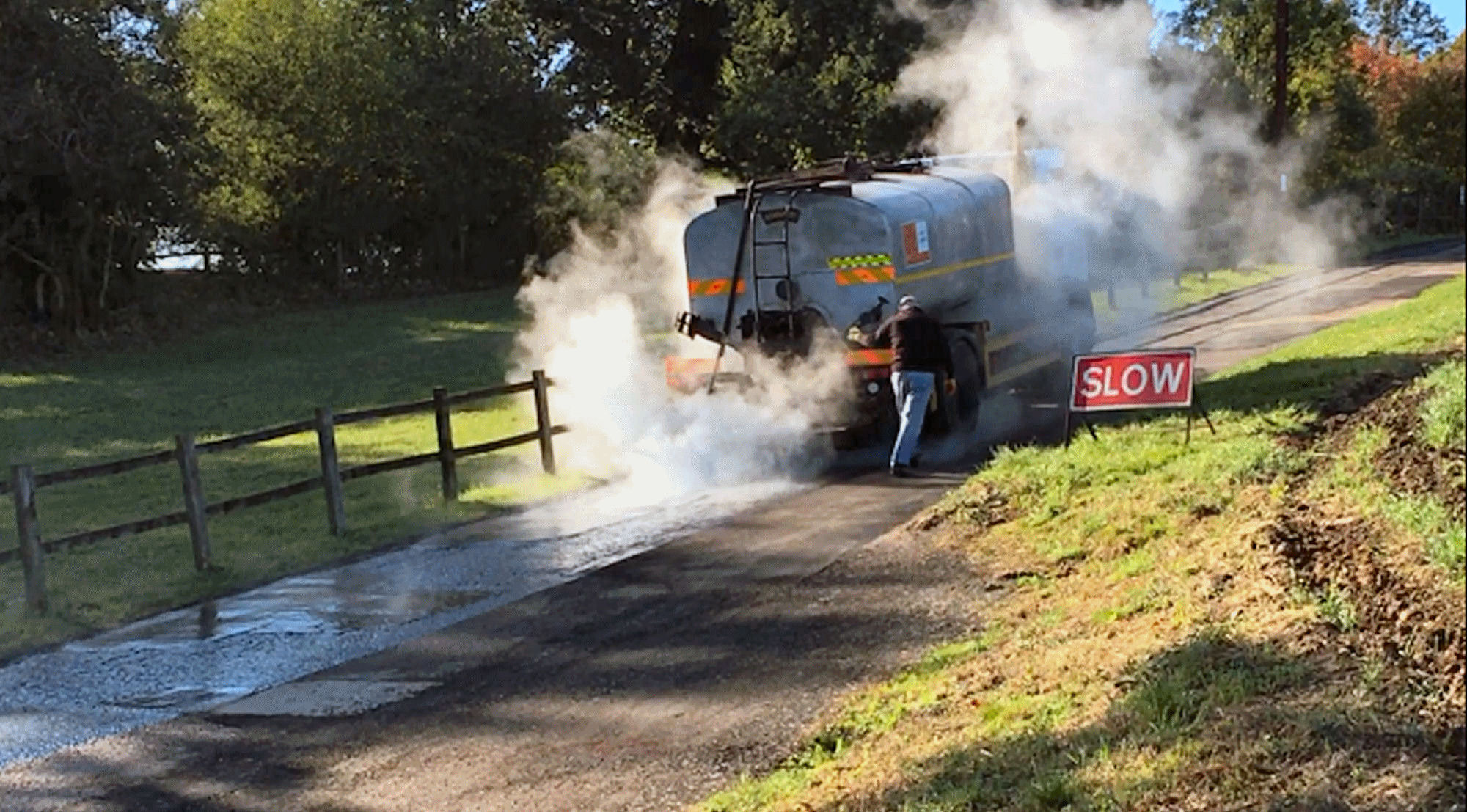 A road surface dressing installation image 5