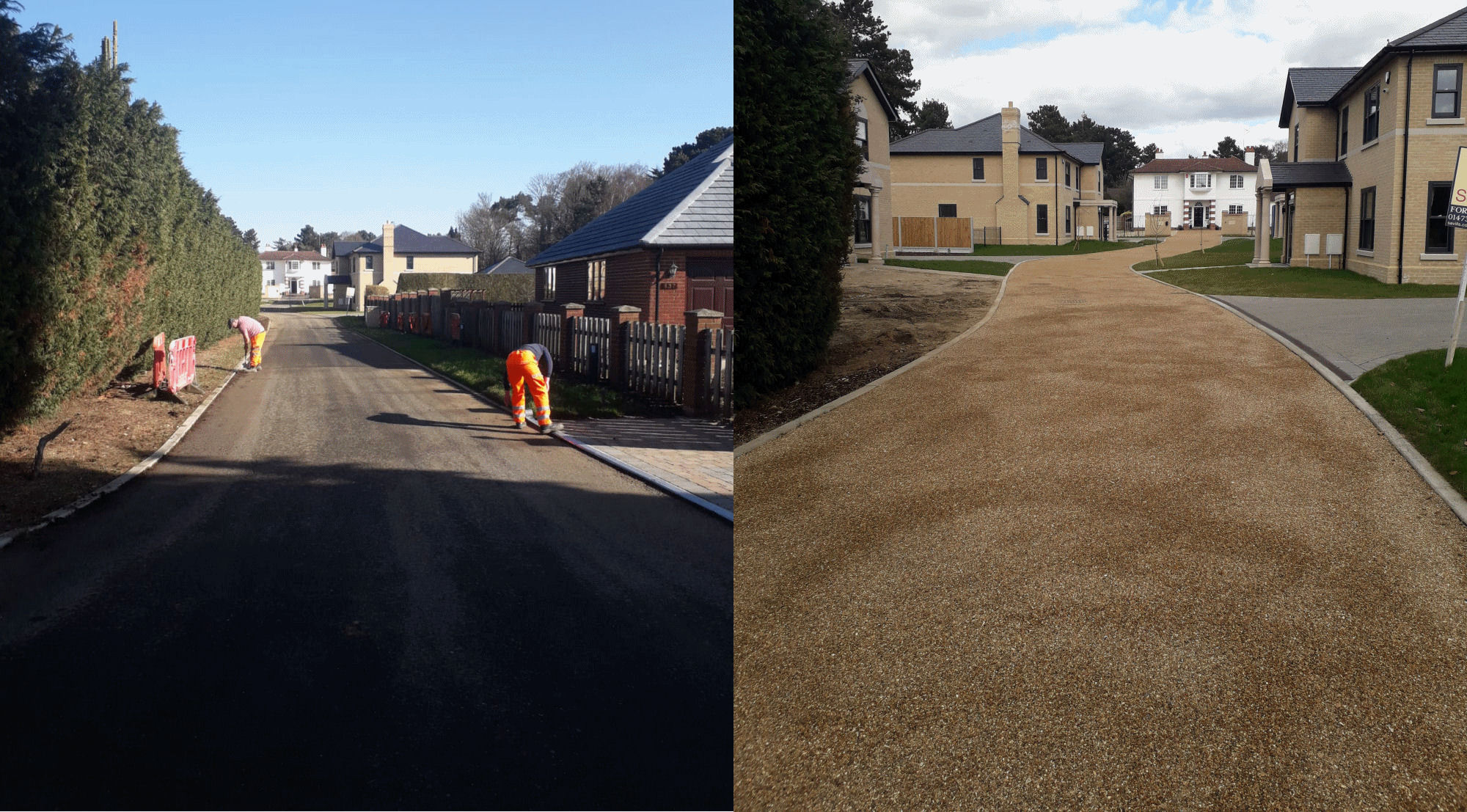 A tar and chip surfacing installation image 1aa